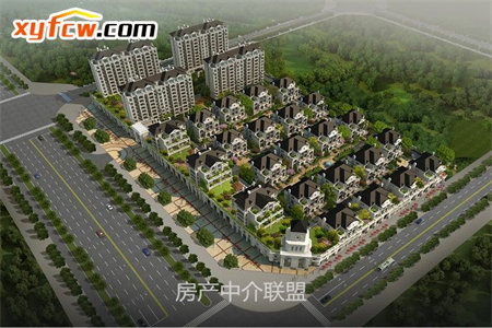 安桥香榭府邸五室四室290平毛坯复式房送车库